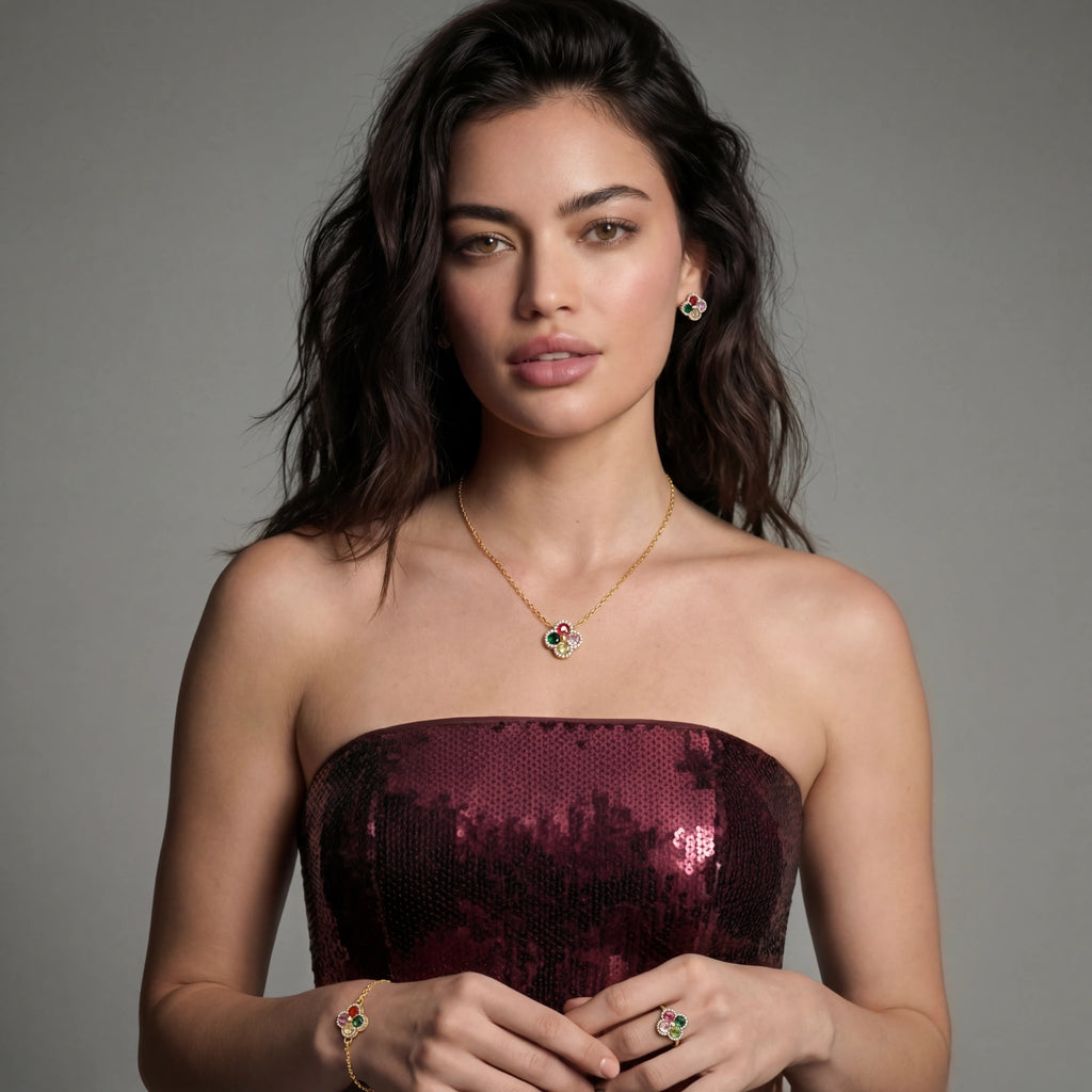 Lucky Clover Jewelry Set by NÓDRÉ