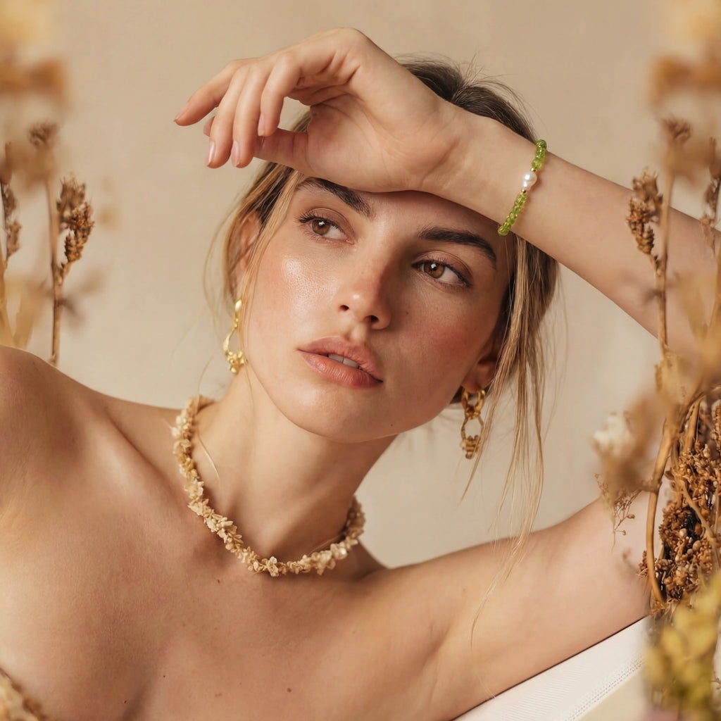 Peridot Dreams Bracelet by NÓDRÉ