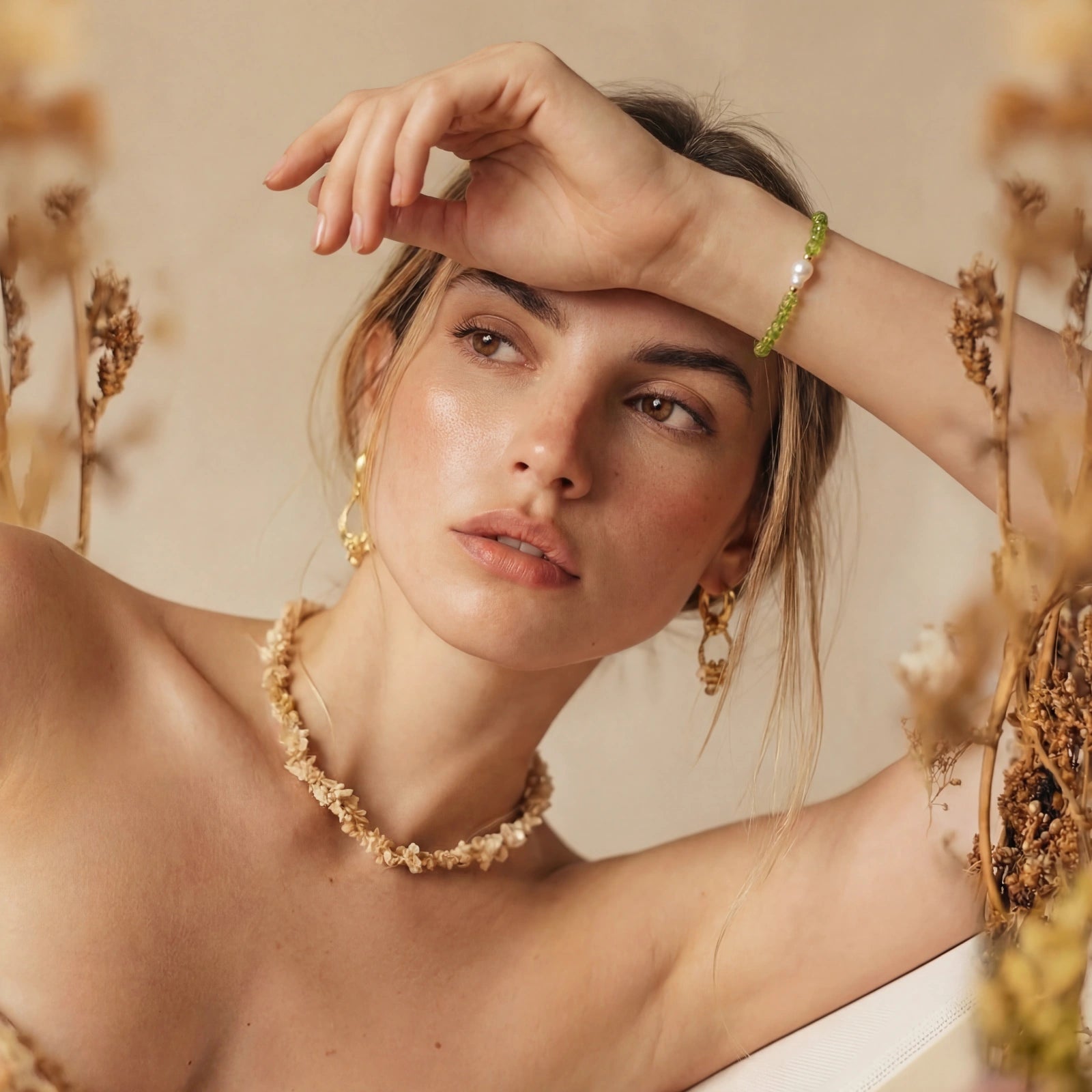 Peridot Dreams Bracelet by NÓDRÉ
