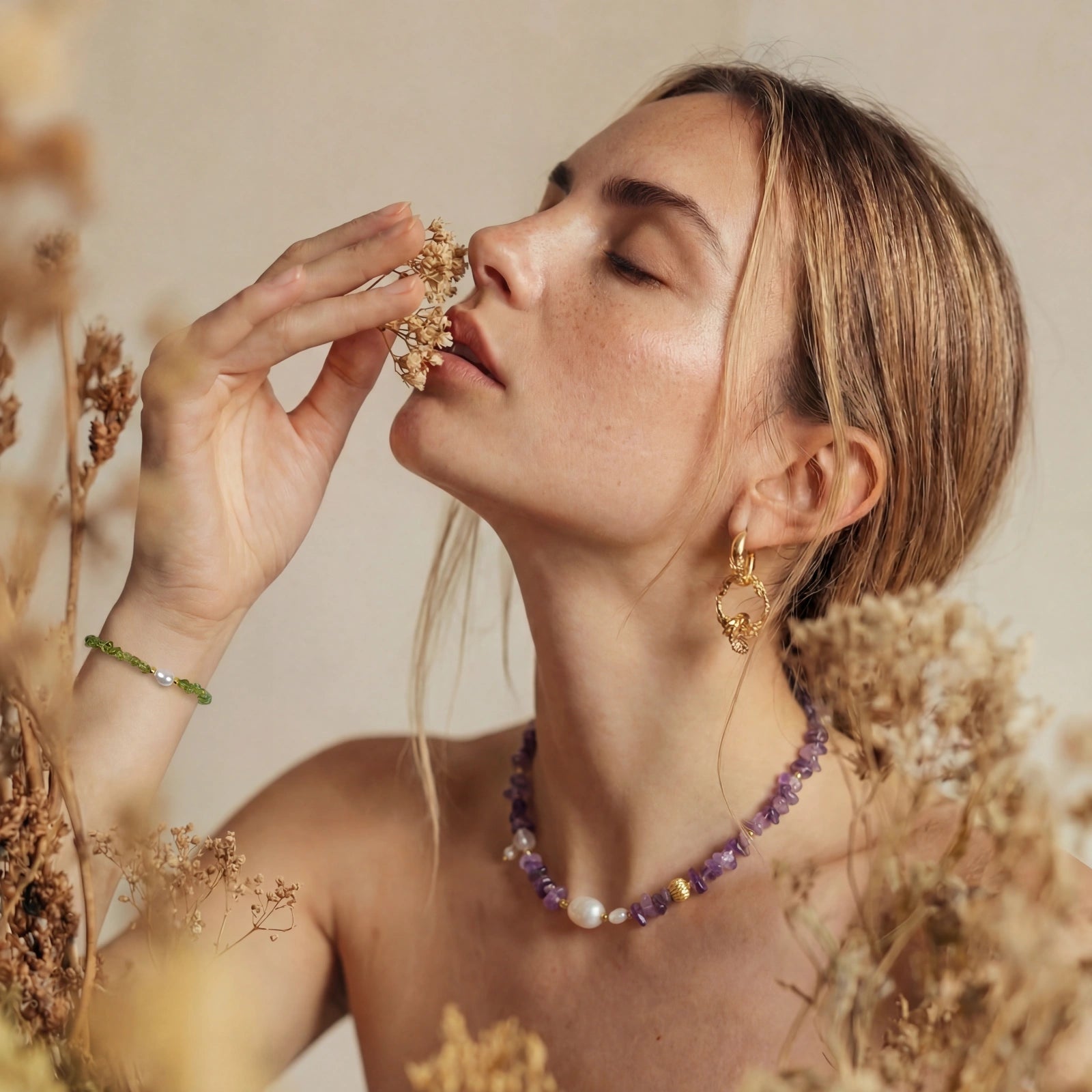 Mystic Amethyst Necklace by NÓDRÉ