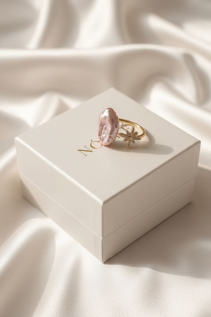 Starlit Pearl Dreams Ring