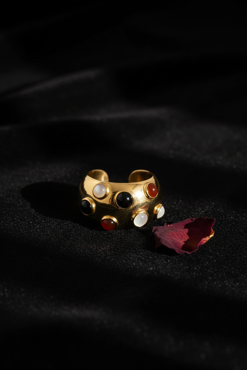 DR-1 Gold Dome Ring