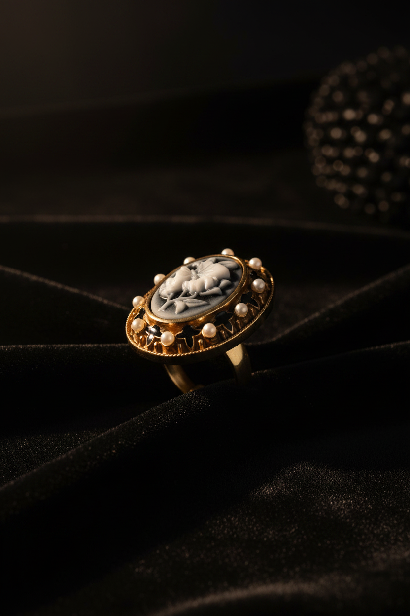 DR-15 Victorian Cameo Ring — Corrected
