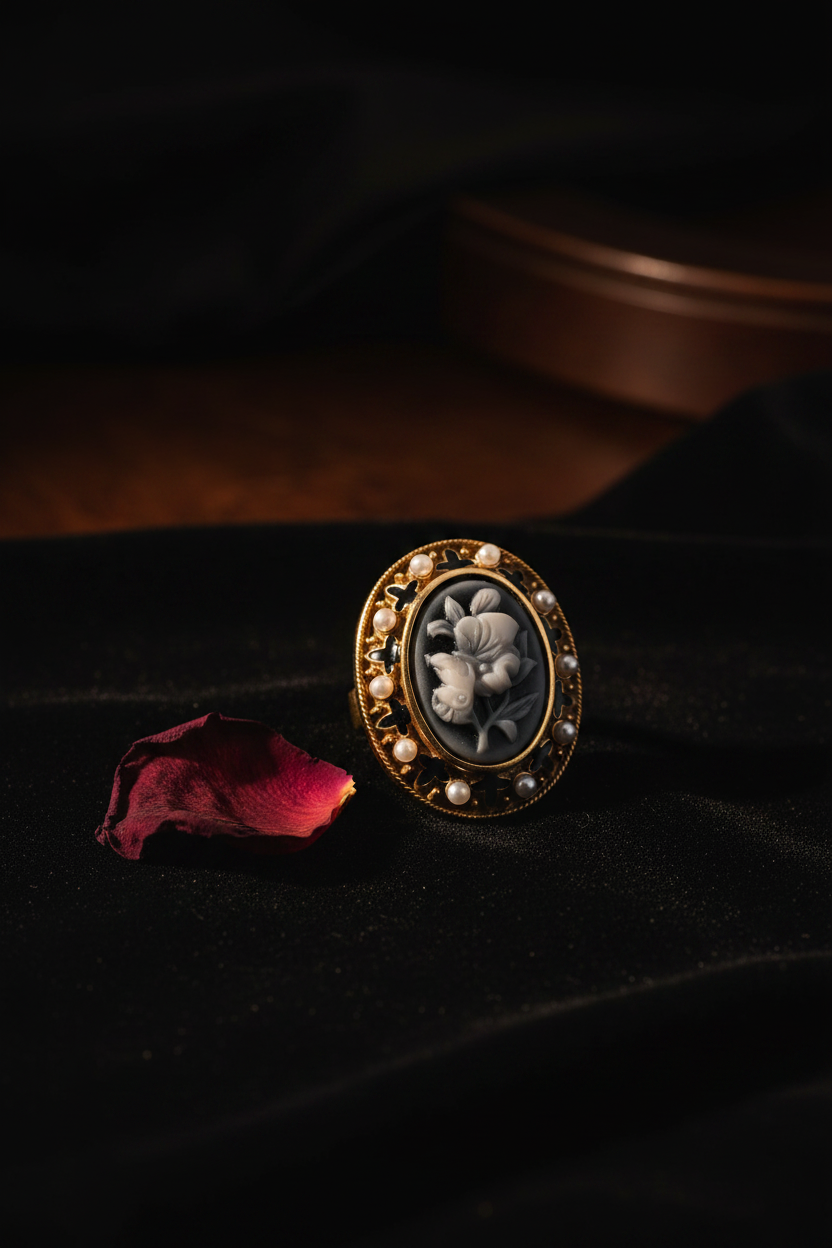 DR-15 Victorian Cameo Ring