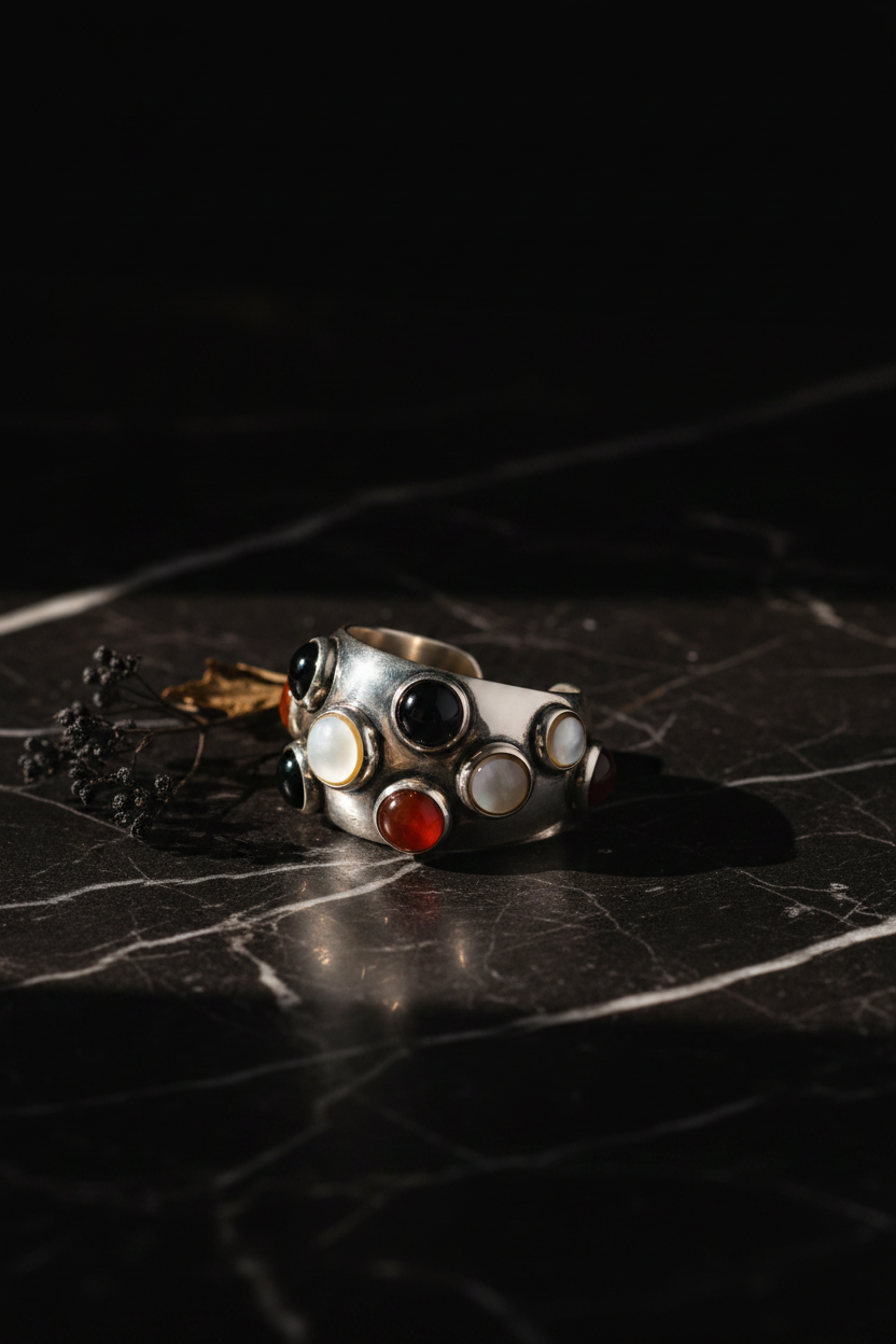 DR-6 Silver Dome Ring