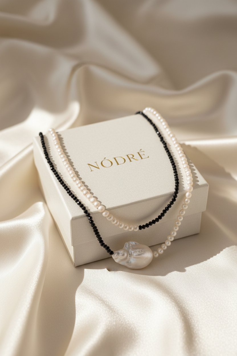Moonlit Layers Necklace by NÓDRÉ
