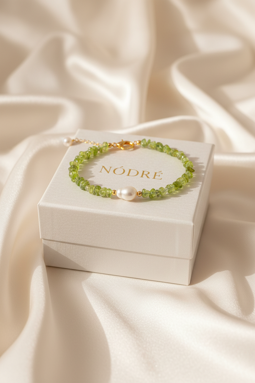 Peridot Dreams Bracelet by NÓDRÉ