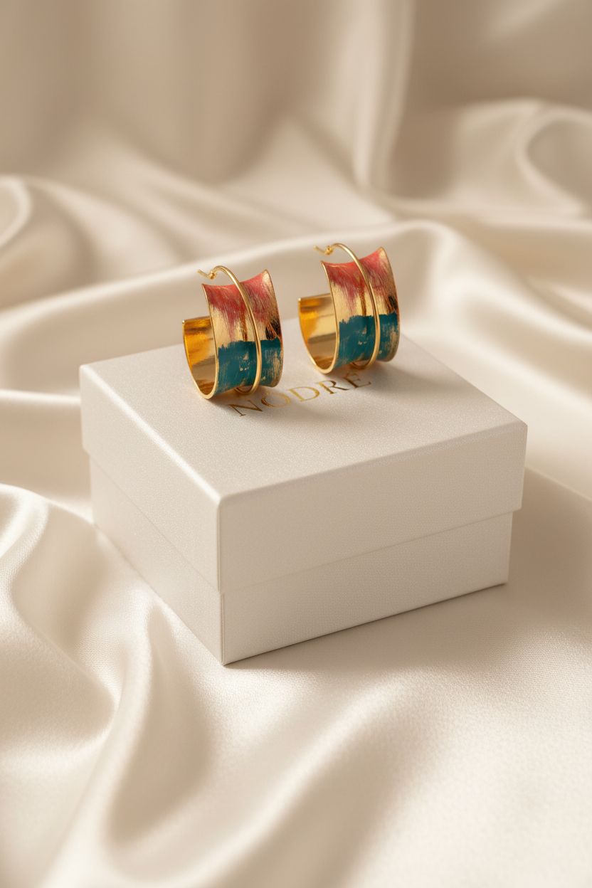 Sunset Mirage Hoops by NÓDRÉ