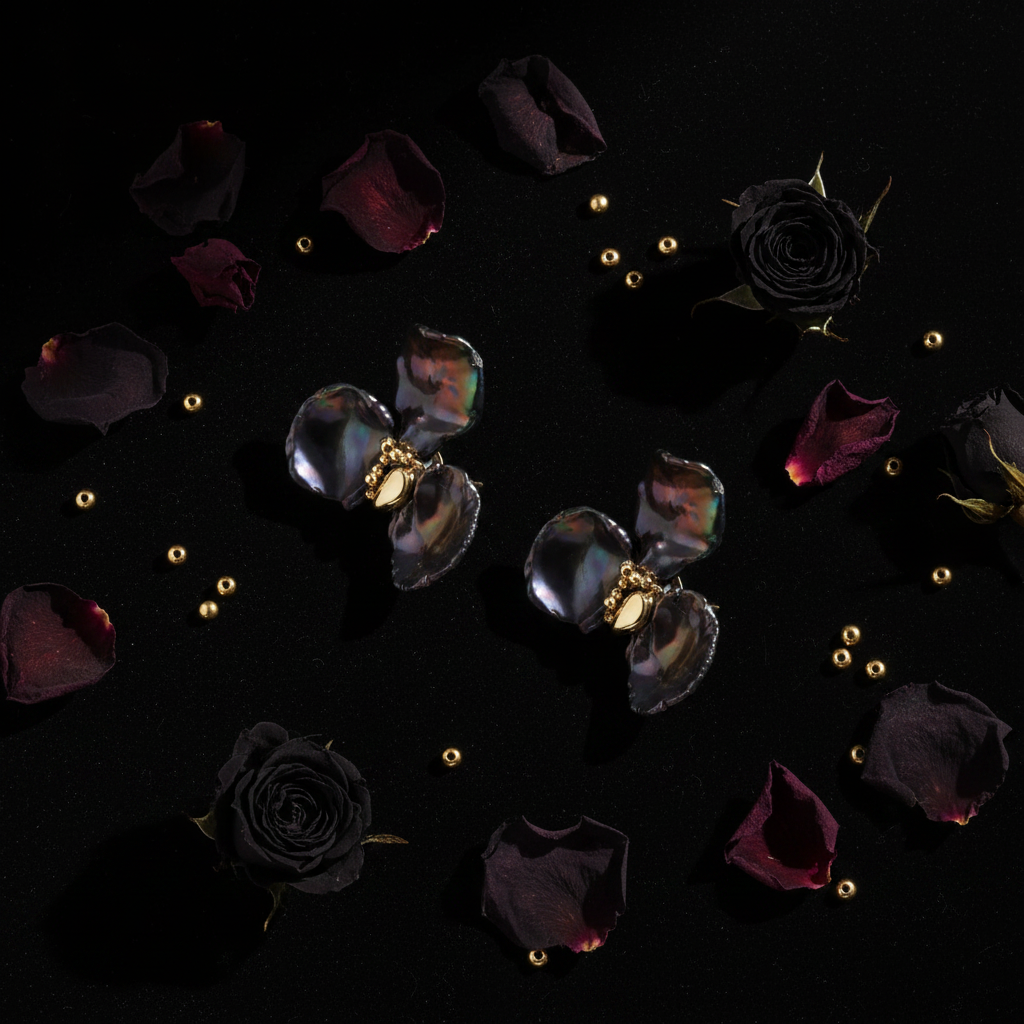 Midnight Bloom Flat Lay